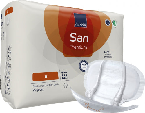 Protection anatomique - Abena San N° 8 - Carton de 4 paquets (88 unités)