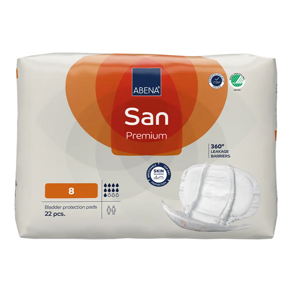 Protection anatomique - Abena San N° 8 - Carton de 4 paquets (88 unités)