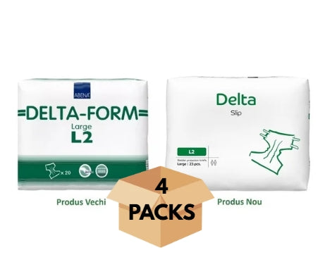 Couche Adulte - Delta Slip L2- Carton de 4 paquets (92 unités)