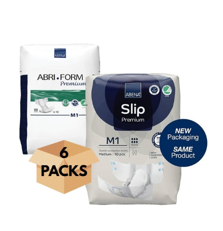 Couche Adulte - Abena Slip M1 - Carton de 6 paquets (60 unités)