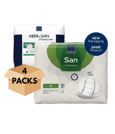 Protection anatomique - Abena San N°9 - Carton de 4 paquets (112 unités)