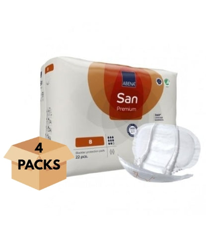 Protection anatomique - Abena San N° 8 - Carton de 4 paquets (88 unités)